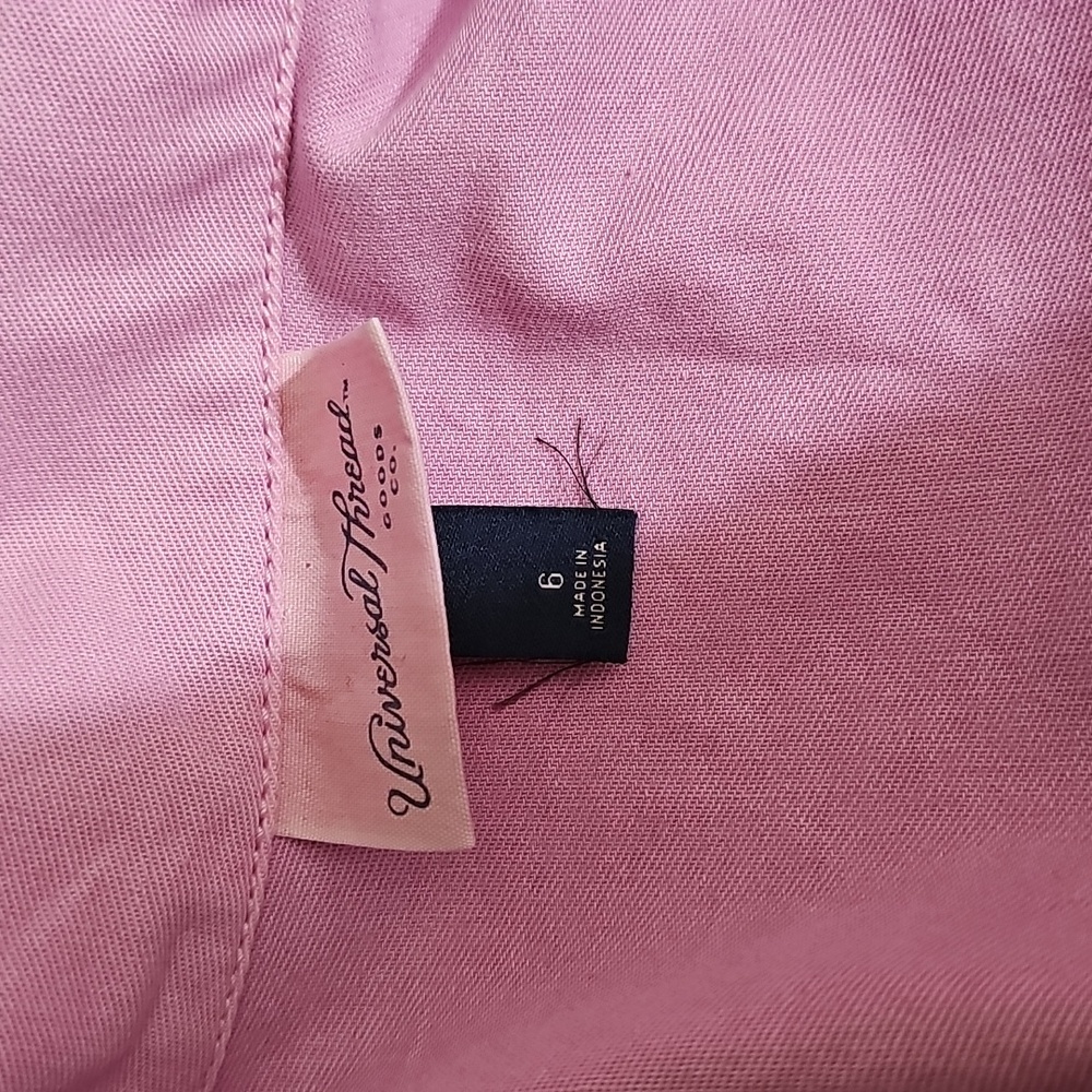 Universal Thread Women's Long Sleeve Button Down Coveralls Jumpsuits Pink - Picture 5 of 8